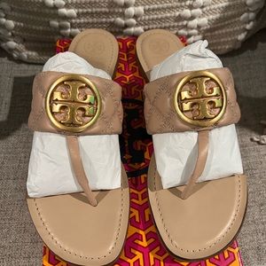 Tory Burch sandals size 10 in ballerina color
